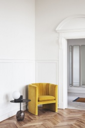 Loafer Chair SC23 Yellow Velvet